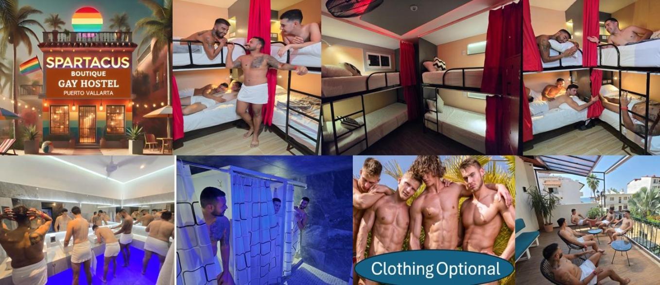 פוארטו ואלארטה Spartacus Hostel Boutique For Men מראה חיצוני תמונה