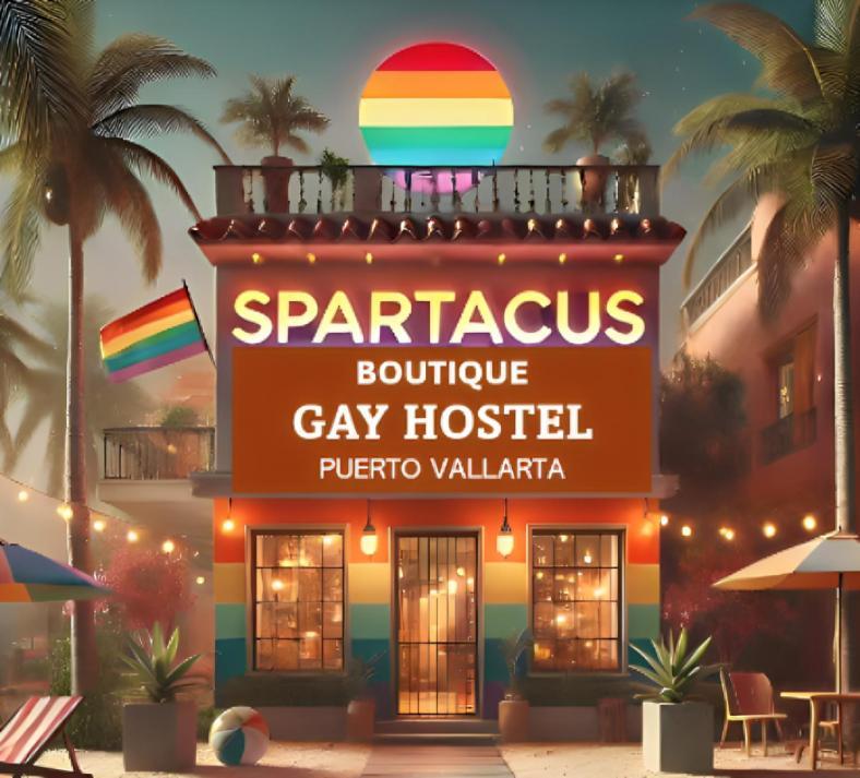 פוארטו ואלארטה Spartacus Hostel Boutique For Men מראה חיצוני תמונה